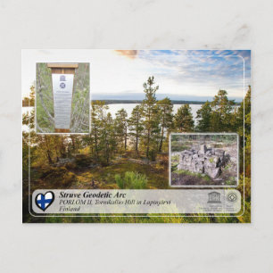 Unesco Struve Geodetic Arc - PORLOM II Tornikallio Vykort