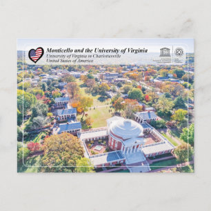 UNESCO - University of Virginia in Charlottesville Vykort