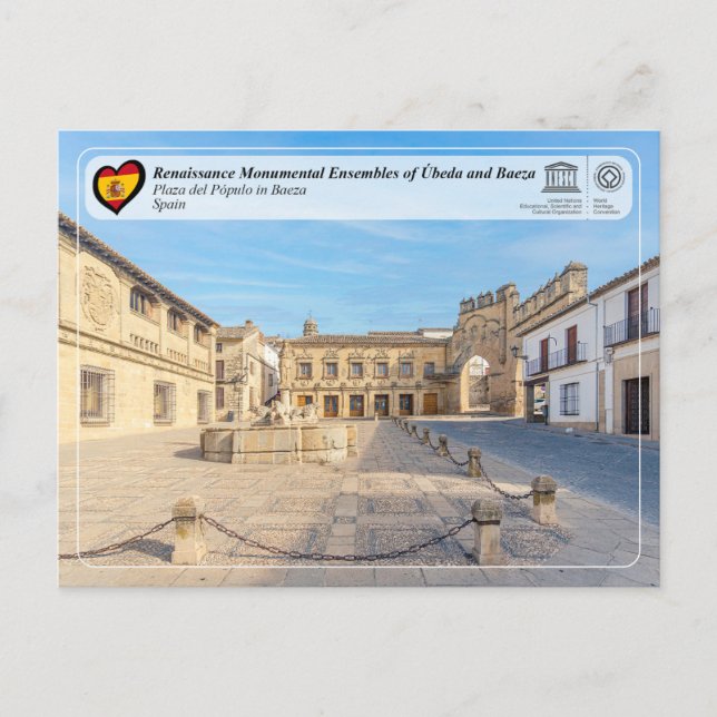 UNESCO Världsarv - Renässensens Ensembler av Baeza Vykort (Framsida)