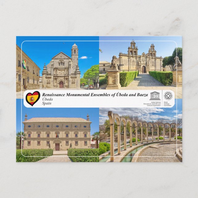 UNESCO Världsarv - Renässensensembler i Úbeda Vykort (Framsida)