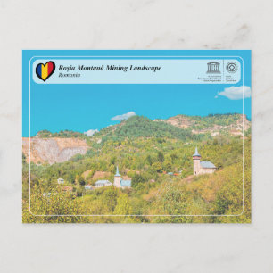UNESCO Världsarv - Roșia Montană gruvlandskap Vykort
