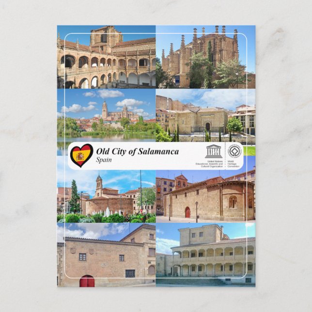 UNESCO Världsarv - Salamanca gamla stad Vykort (Framsida)