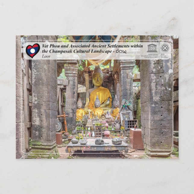 UNESCO - Vat Phou och Champasaks kulturlandskap Vykort (Framsida)