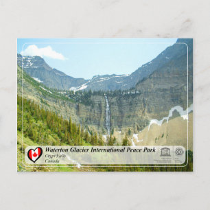 UNESCO - Waterton Glacier Internationell Peace Par Vykort