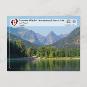 UNESCO - Waterton Glacier Internationell Peace Par Vykort