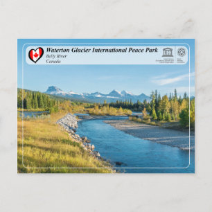 UNESCO - Waterton Glacier Internationell Peace Par Vykort