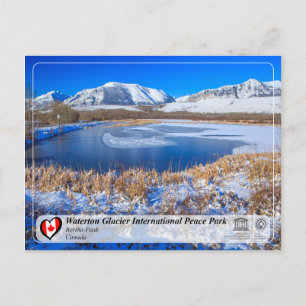 UNESCO - Waterton Glacier Internationell Peace Par Vykort
