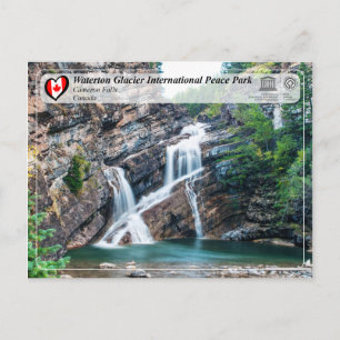 UNESCO - Waterton Glacier Internationell Peace Par Vykort