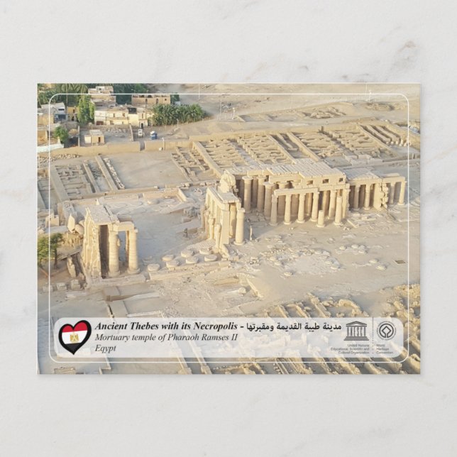 Unesco WHS - Ancient Thebes - Thebes Necropolis Vykort (Framsida)