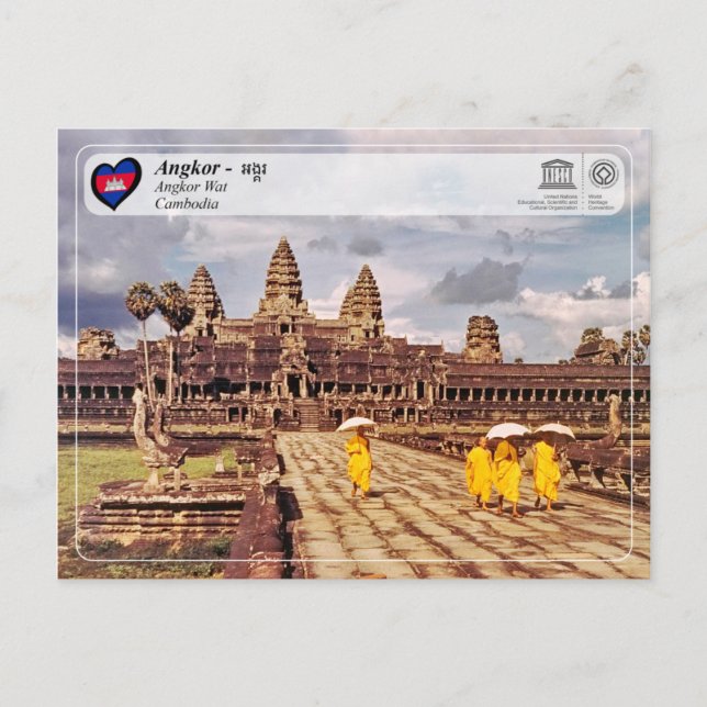 Unesco WHS - Angkor - Angkor Wat Vykort (Framsida)