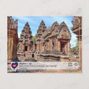 Unesco WHS - Angkor - Banteay Srei Vykort