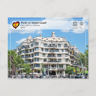 UNESCO WHS - Antoni Gaudí - Casa Milà La Pedrera Vykort