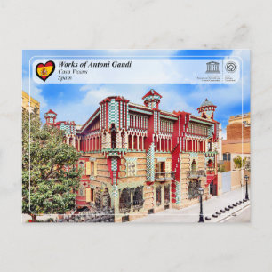 UNESCO WHS - Antoni Gaudí - Casa Vicens Vykort