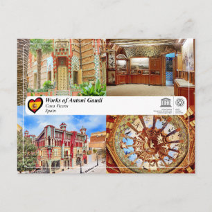 Unesco WHS - Antoni Gaudí - Casa Vicens Vykort