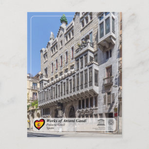 UNESCO WHS - Antoni Gaudí - Palacio Güell Vykort