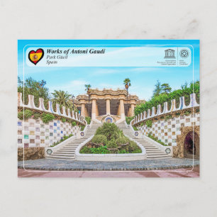 UNESCO WHS - Antoni Gaudí - Parc Güell Vykort