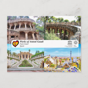 Unesco WHS - Antoni Gaudí - Park Güell Vykort