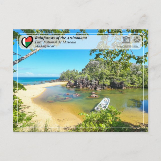 Unesco WHS - Atsinanana - Masoala nationalpark Vykort (Framsida)