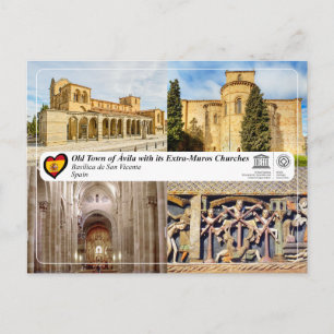 UNESCO WHS - Ávila - Basilikan San Vicente Vykort