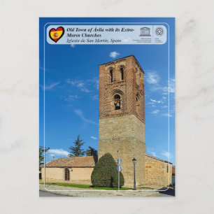 UNESCO WHS - Ávila - San Martínkyrkan Vykort
