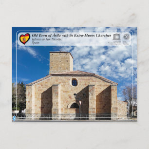 UNESCO WHS - Ávila - San Nicolás-kyrkan Vykort