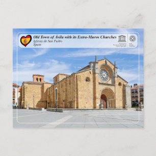 UNESCO WHS - Ávila - San Pedrokyrkan Vykort