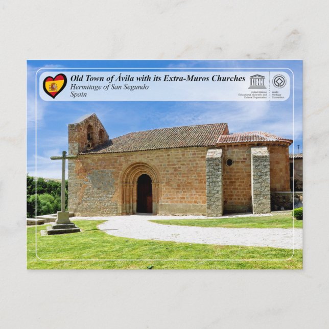 UNESCO WHS - Ávila - San Segundo-eremitanläggninge Vykort (Framsida)