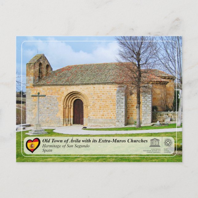 UNESCO WHS - Ávila - San Segundo-eremitanstället Vykort (Framsida)