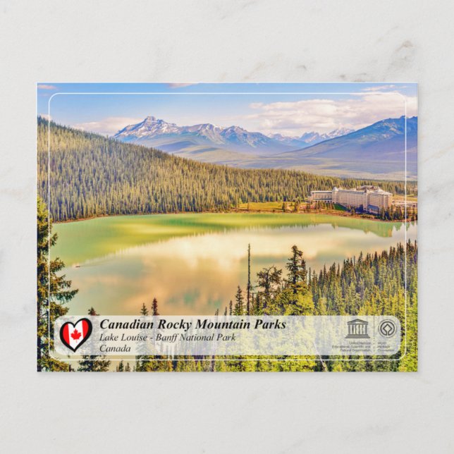 Unesco WHS - Banff nationalpark Vykort (Framsida)