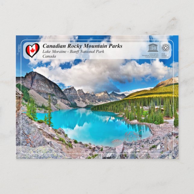 Unesco WHS - Banff nationalpark Vykort (Framsida)