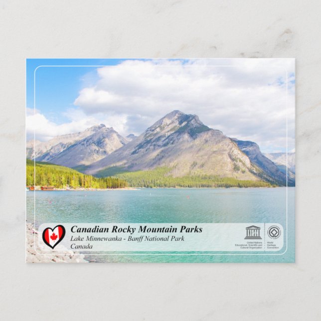 Unesco WHS - Banff nationalpark Vykort (Framsida)