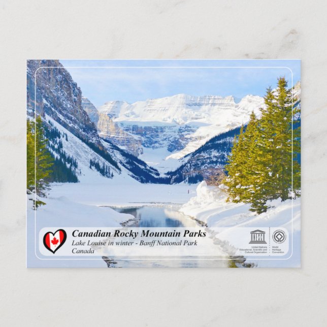 Unesco WHS - Banff nationalpark Vykort (Framsida)
