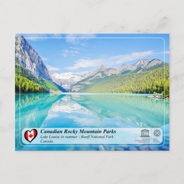 Unesco WHS - Banff nationalpark Vykort (Framsida)