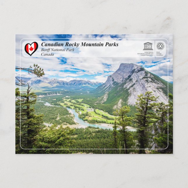 Unesco WHS - Banff nationalpark Vykort (Framsida)