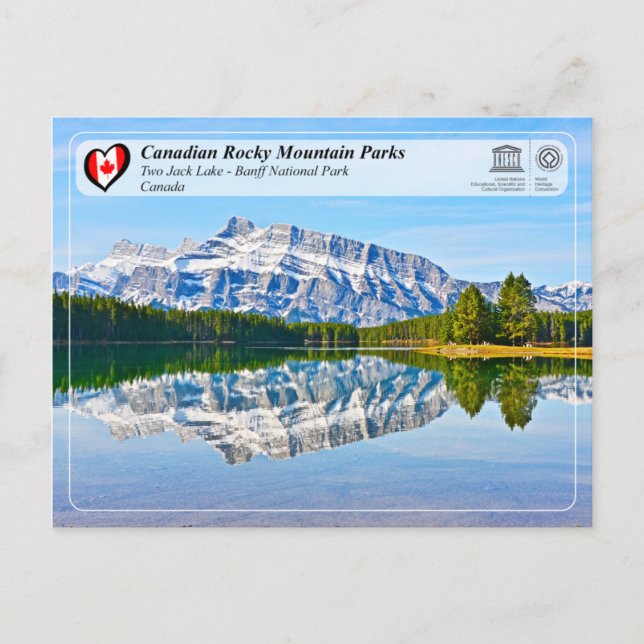 Unesco WHS - Banff nationalpark Vykort (Framsida)
