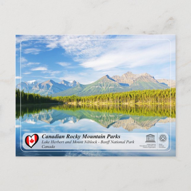 Unesco WHS - Banff nationalpark Vykort (Framsida)