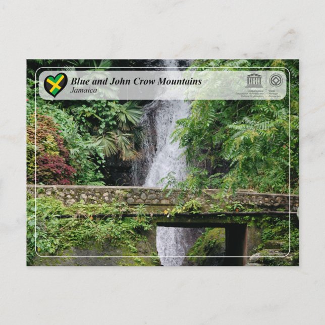 UNESCO WHS - Blå och John Crow-bergen Vykort (Framsida)