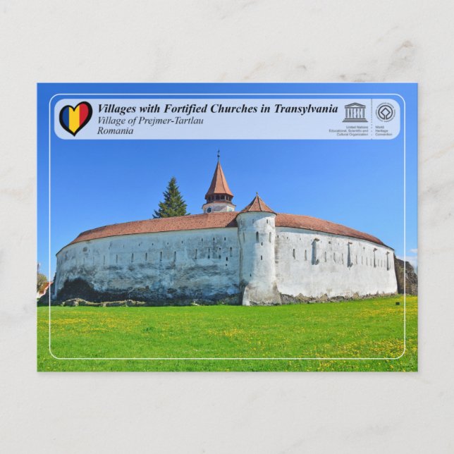 UNESCO WHS - By av Prejmer-Tartlau Postkort Vykort (Framsida)