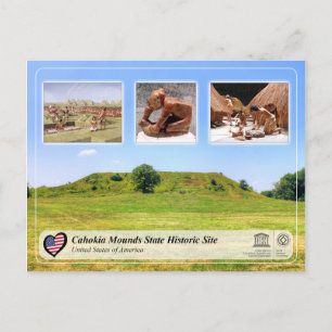 UNESCO WHS - Cahokia Mounds State Historical Site Vykort