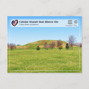 UNESCO WHS - Cahokia Mounds State Historical Site Vykort