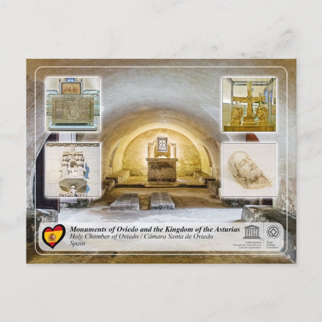 UNESCO WHS - Cámara Santa de Oviedo Vykort (Framsida)