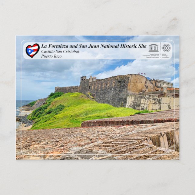 UNESCO WHS - Castillo San Cristóbal Vykort (Framsida)