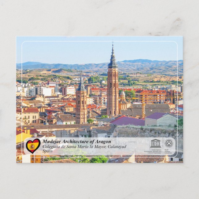 UNESCO WHS - Colegiata de Santa María la Mayor Vykort (Framsida)