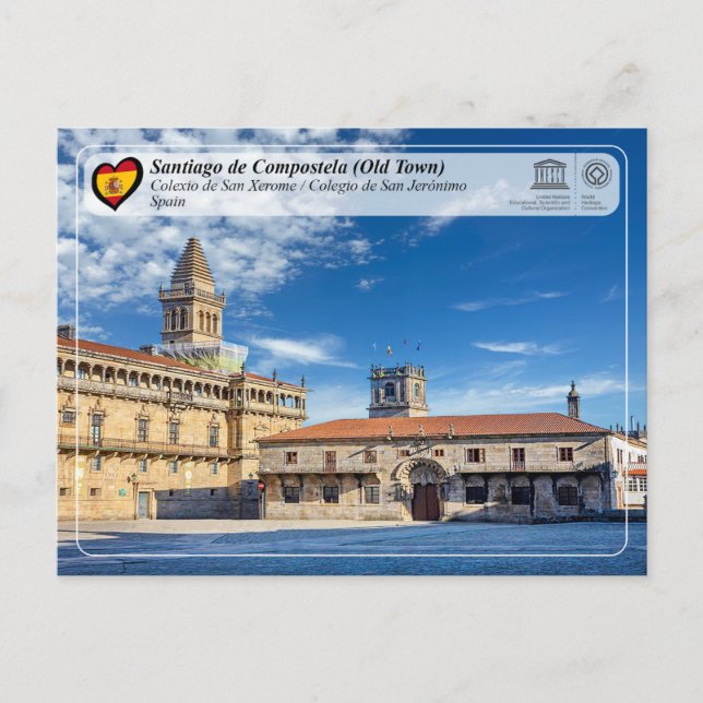 UNESCO WHS - Colexio de San Xerome -> UNESCO WHS - Vykort (Framsida)