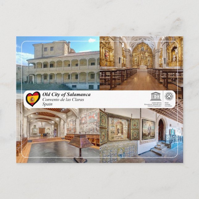 UNESCO WHS - Convento de las Claras Vykort (Framsida)