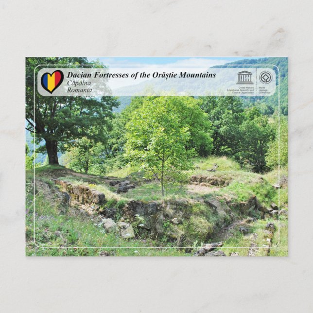 UNESCO WHS - Dacian Fästnings - Capalna Vykort (Framsida)