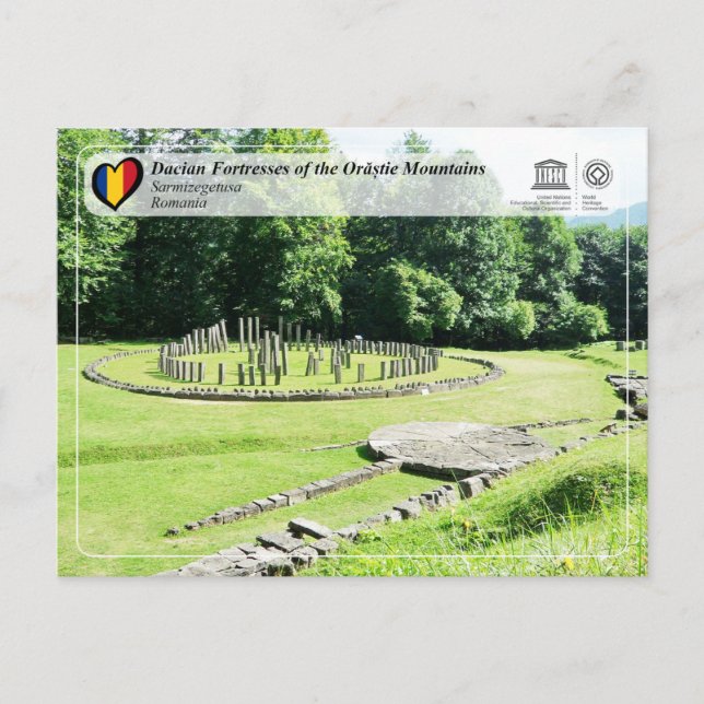 UNESCO WHS - Daciska fästningar - Sarmizegetusa Vykort (Framsida)