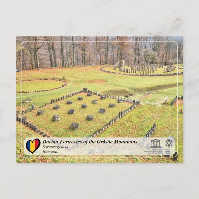 UNESCO WHS - Daciska fästningar - Sarmizegetusa Vykort (Framsida)