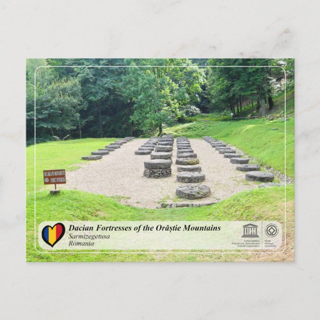 UNESCO WHS - Daciska fästningar - Sarmizegetusa Vykort (Framsida)