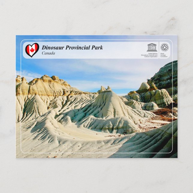 Unesco WHS - Dinosaur Provinspark Vykort (Framsida)